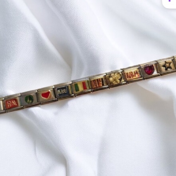 ZOPPINI (nomination) 2/$25 RED CRYSTAL deco bracelet link - Picture 7 of 7